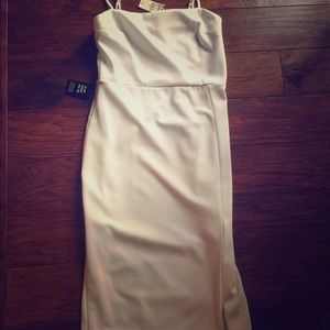 Spaghetti strap form fitting dress